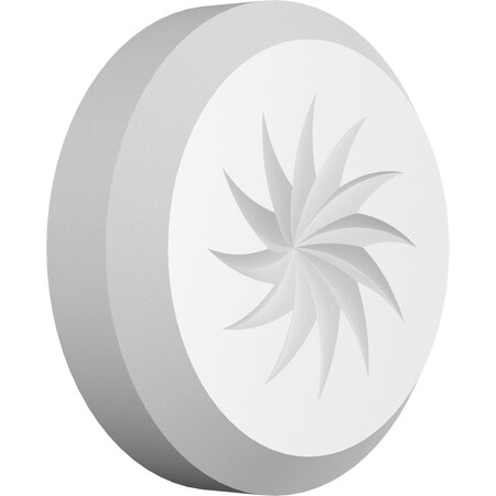 Ekena Millwork Standard Grayson Spiral Rosette With Beveled Edge, 3"W x 3"H x 3/4"P ROSP030X030X075GRY13